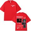 Rapper Paulo Londra Homerun Album Tshirts Unisexs Women Fashion Hip Hop Oversized T Shirt Casual 100 Cotton Short Sleeve Tshirt