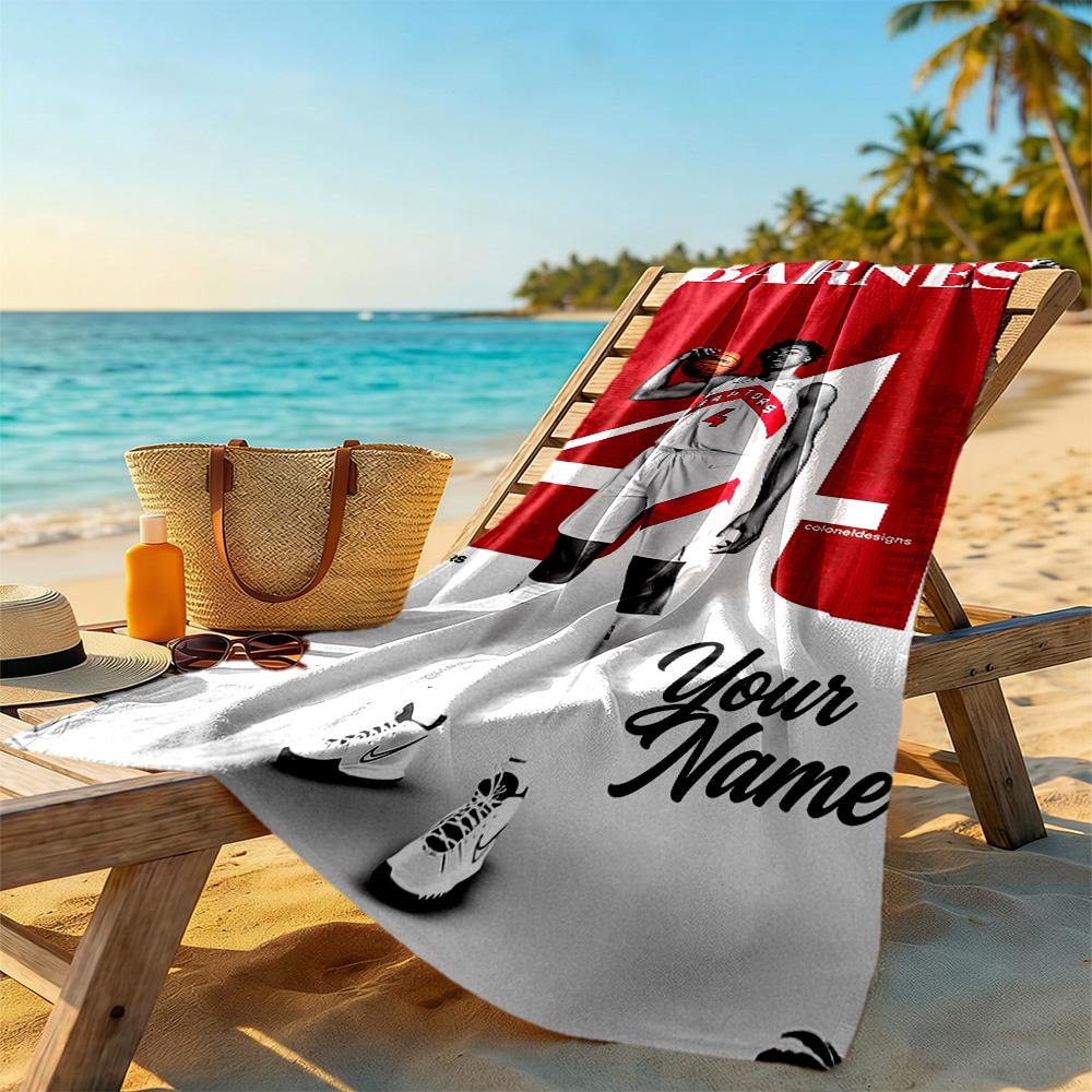 Kobe Customized Name Beach Towel High Absorbency Quickdry For Beach Bathroom Outdoor Swimming Pool Camping Picnic Yoga Diving Vacation Accessories
