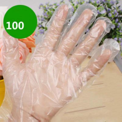 Guanti Monouso in Plastica 100 Pz. Lavastoviglie, Ristorazione e Cosmetologia