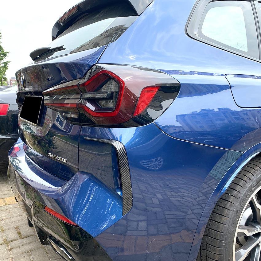 For BMW X3 G01 M Sport 2025+ Rear Bumper Lip Spoiler Side Canards Splitter Trim Wind Knife Car Interior Accessories