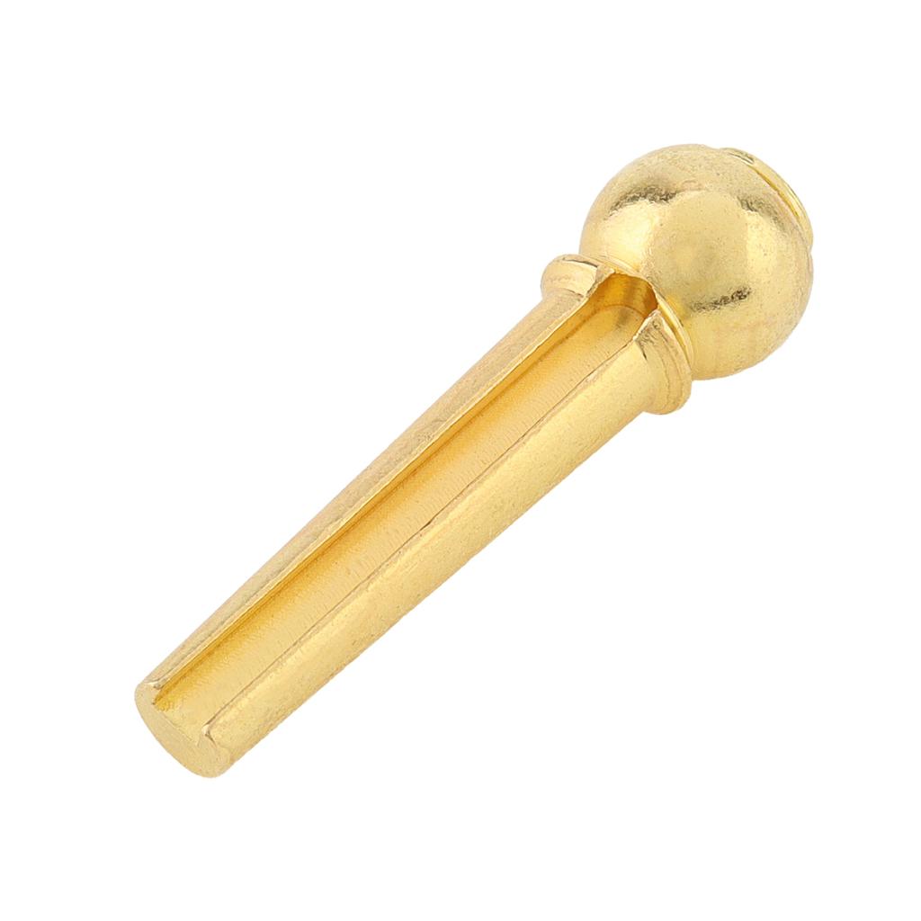 12pcs Brass Guitar Bridge Pins Acoustic Guitar Pin Puller Enhanced Tone Solid Brass