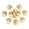 10pcs/lot  316 Stainless Steel Gold Plated Tree Moon Butterfly Small Charms Pendant For Necklace DIY Jewelry Making