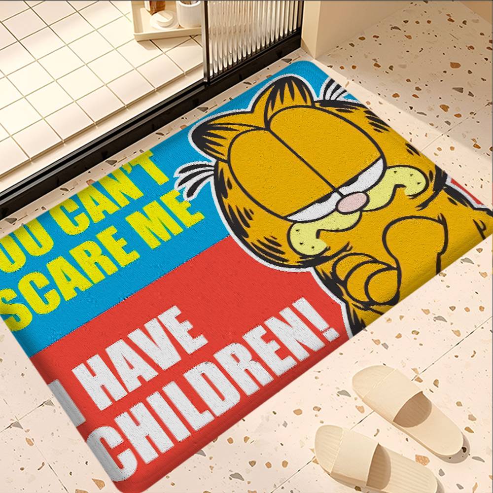 Cute Anime G-Garfields Cat Floor Mat Rectangle Anti-slip Home Soft Badmat Front Door Indoor Outdoor Mat Hotel Decor Mat