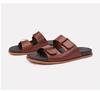 Men's Genuine Leather Non-Slip Summer Flip-Flops - Breathable Casual Beach Sandals