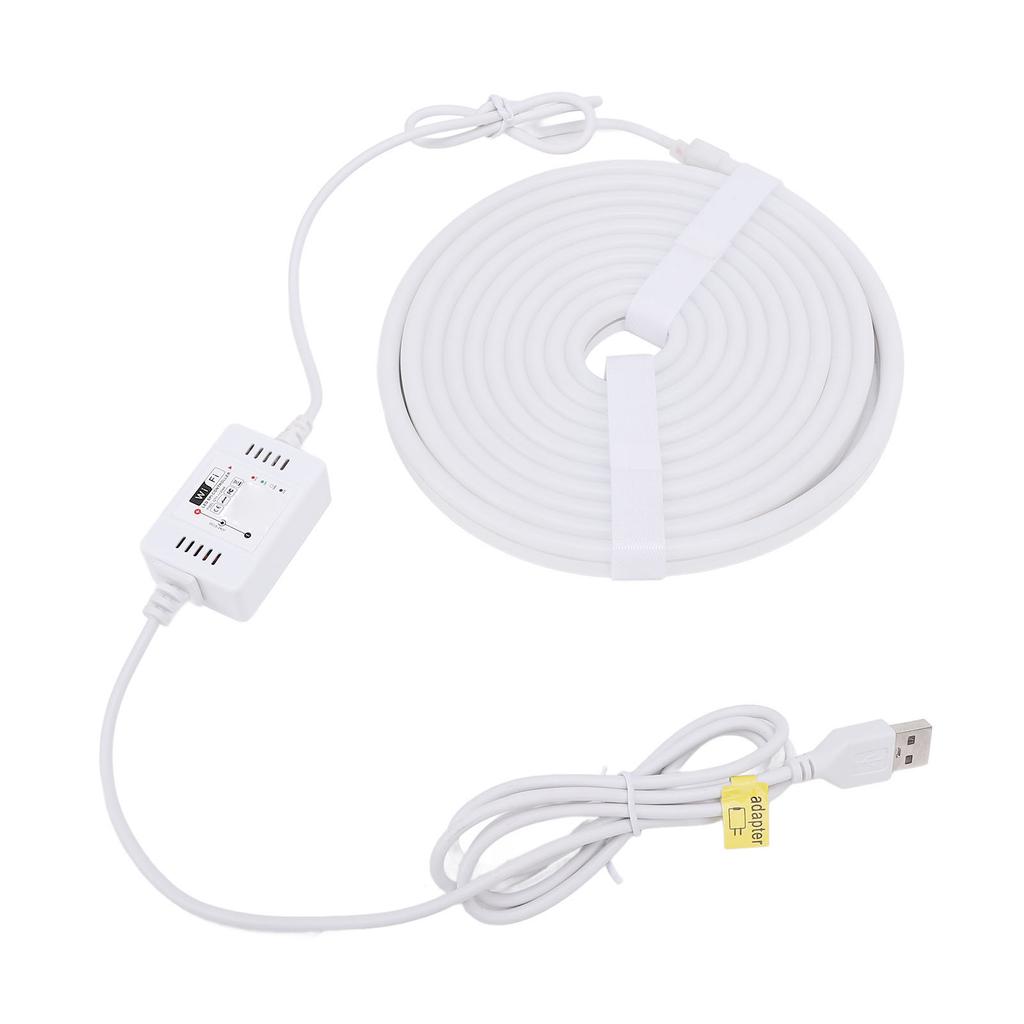 Neon Rope Light 9.84ft WIFI USB DC5V Powered Indoor Bedroom Outside Music Sync Remote Control RGB