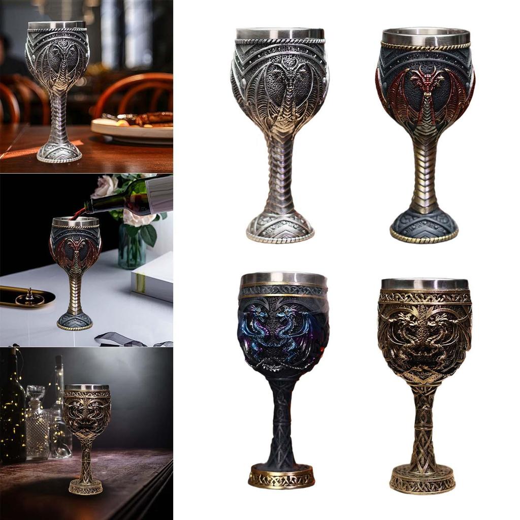 Vintage Medieval Goblet Wedding Reusable Multipurpose Gifts Handcraft Engraved