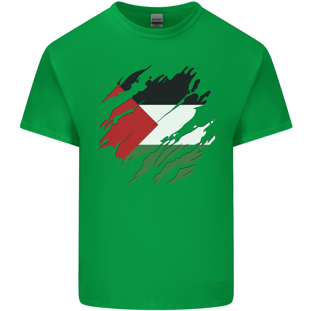 Torn Palestine Flag Palestinian Day Football Unisexs Light Cotton TShirt