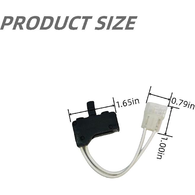 Dryer Door Switch W10237959 Compatible with Whirlpool Kenmore Amana Roper Maytag Dryer, Replaces W10237959 AP6017525 1548433 PS11750824