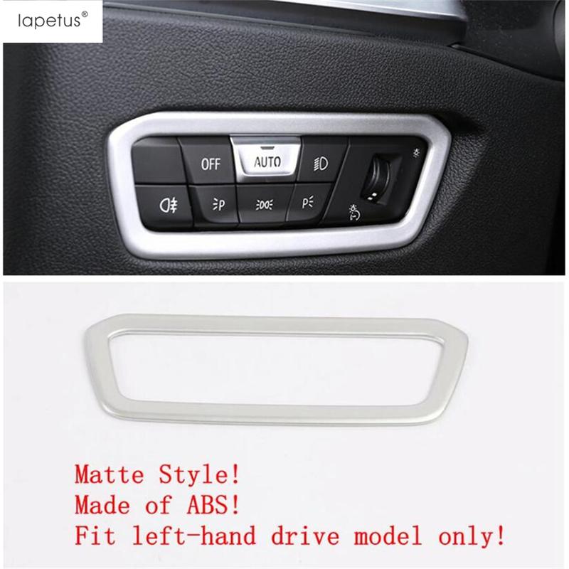 For BMW 3 Series G20  - 2024 Car Head Lights Lamps Switch Button Control Panel Decoration Cover Trim Accessories Interior