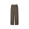 Less 2025 Summer Men's Casual Straight Wool Cropped Trousers