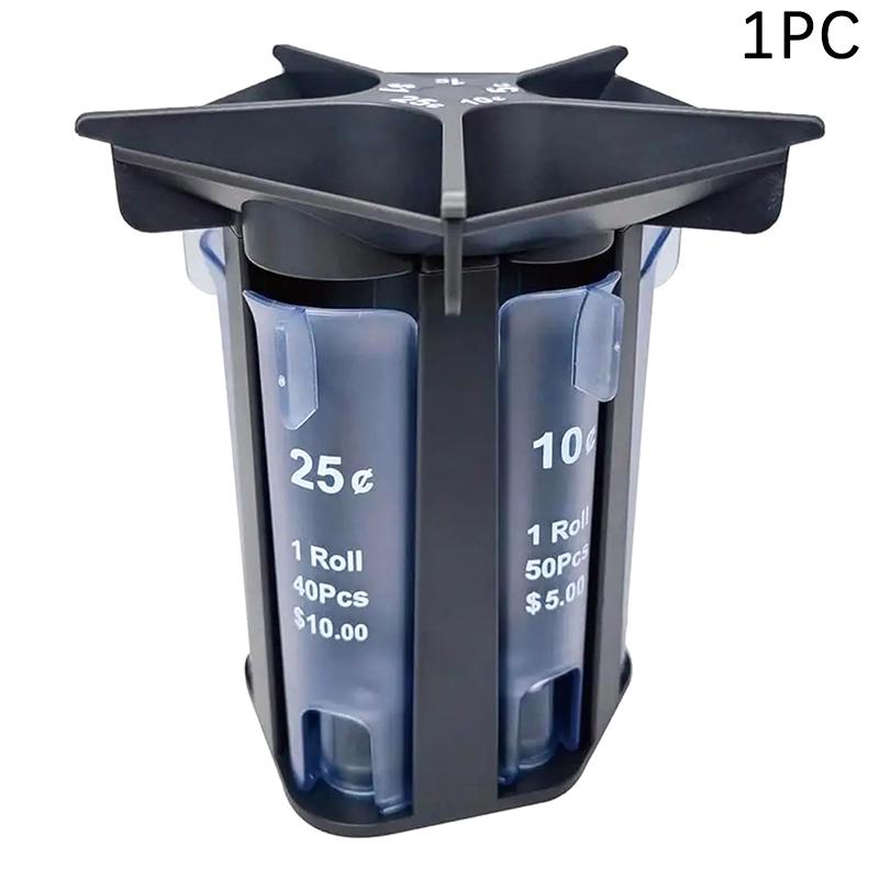 Coin Bank Coin Organizer Counter Machine With 5 In 1 Coin Sorter Tube Wrappers Holder Efficient Change Counter Bank For Coins