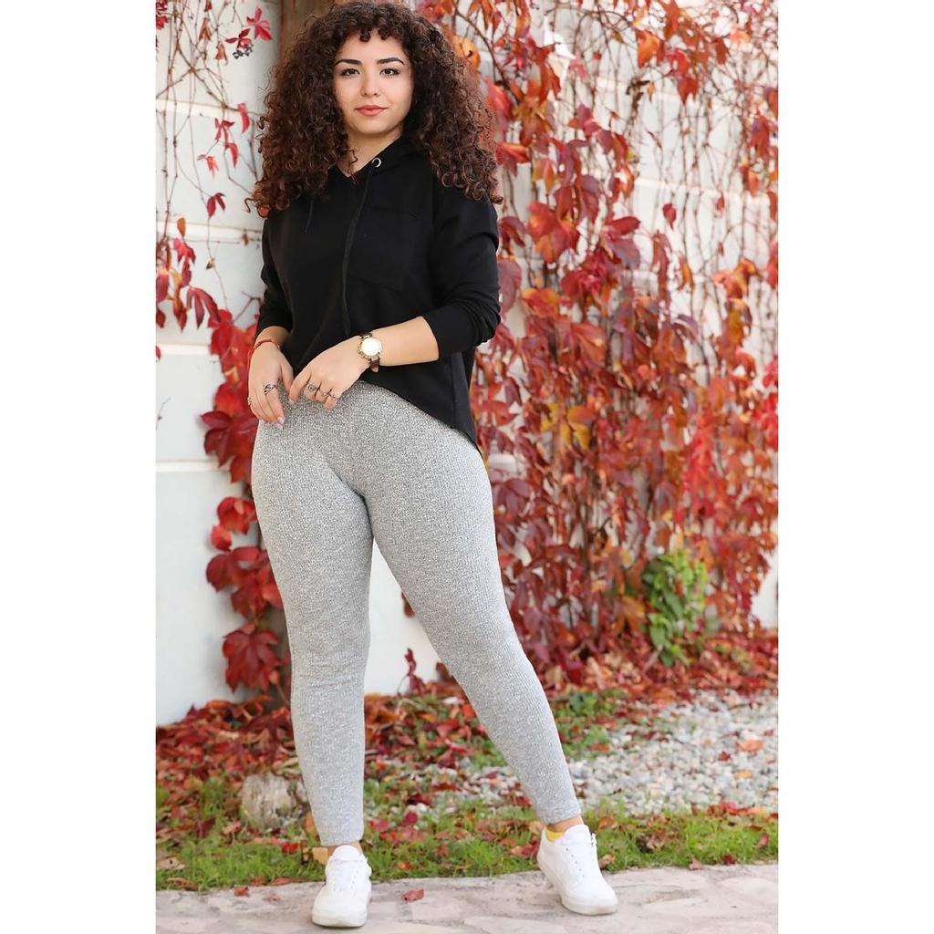 plus size gray leggings