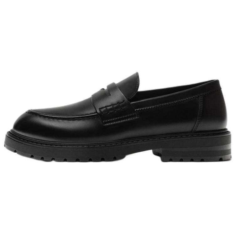 Zara Pu Slip-On Lightweight Business Round-Toe Casual Loafers Men Loafers Black 12611420800