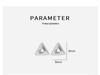 Elegant S925 Sterling Silver Crushed Ice Triangle Stud Earrings for Women, Minimalist Ins Style, Comfortable for Sleeping.