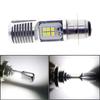1Pc Motorcycle H4 Ba20D P15D Headlight 3030 24Msd Led Light Bulbs Dual Color White Yellow Plug And Play For Atv Moped Bike