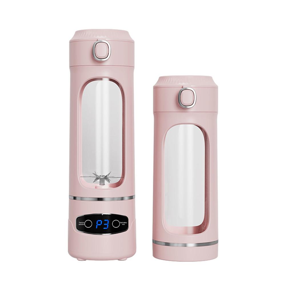 Tragbarer Entsafter: 600ml USB Mixer mit 12 Edelstahlklingen Entsafter 26x8x8cm Zerkleinern von Eis, Nüssen, Früchten und Gemüse