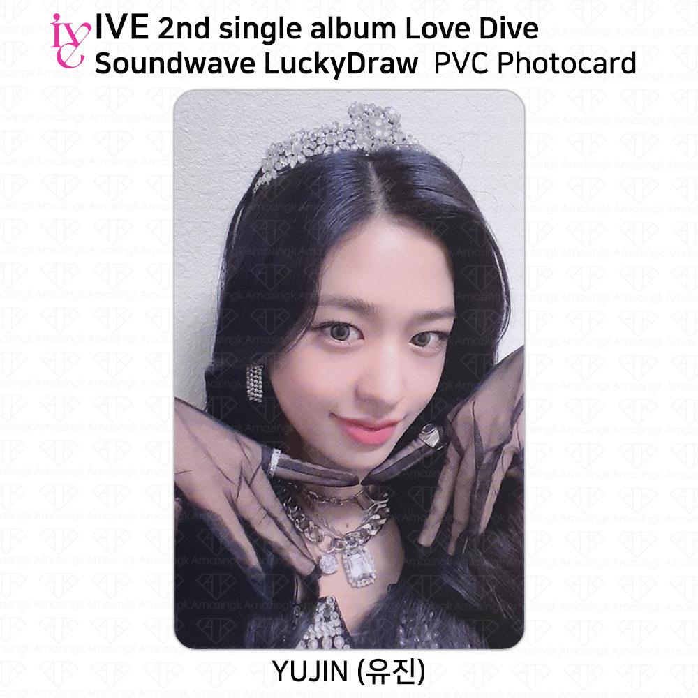 IVE 2nd Single Album Love Dive Sound Wave Lucky Draw Official Photocard Postcard