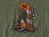 Broken Road Graphic T Shirt Orange Flower Grunge Streetwear Unisex Tee