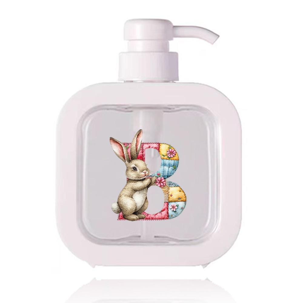 500ml Refillable Lotion Pump Bottle Empty Plastic Dispenser Leakproof Portable for Body Lotion Hand Wash Shower Gel Office Gift