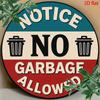 D Flat D Flat Pc No Litter Vintage Aluminum Sign ( X Cm  Cm) Round Plaque Decoration Suitable for Walls