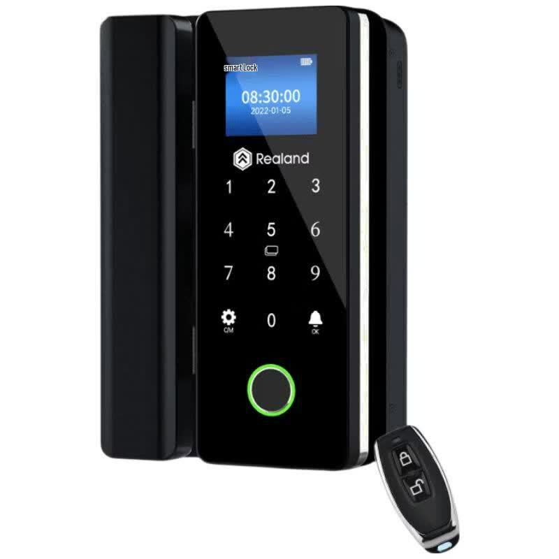 Realand ZD708 Smart Fingerprint Glass Door Lock CN plug (adapter included)