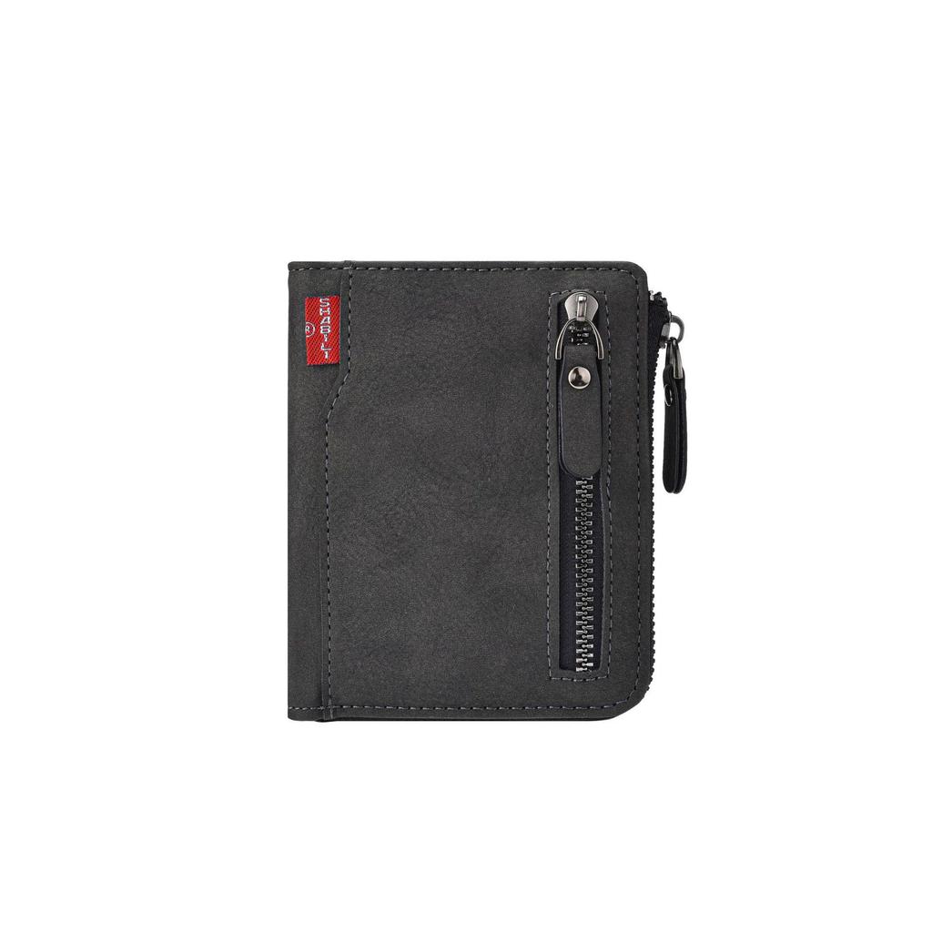 Men's Large Capacity Multifunctional Zipper Wallet with Multiple Card Slots and Coin Purse