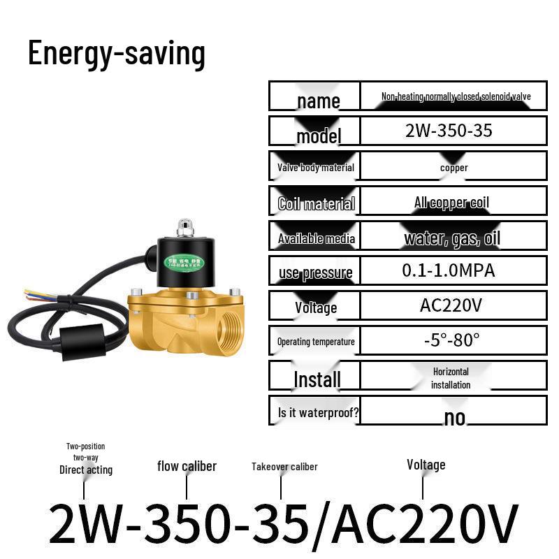 Válvula Solenoide Eléctrica - 1 Pulgada, 4 Puntos, Normalmente Cerrada, 12V/24V/220V Control de Agua y Drenaje
