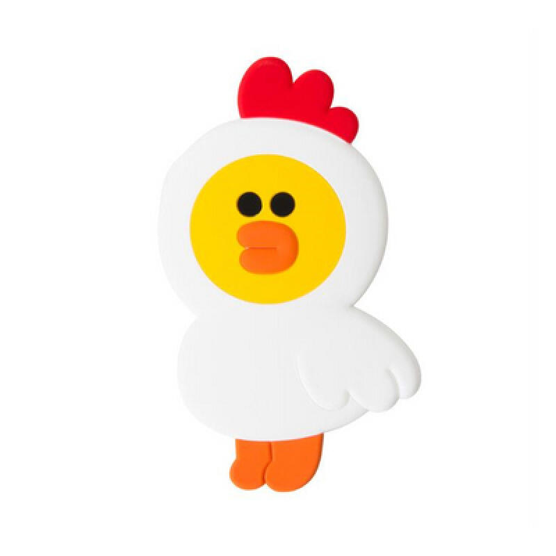 Line Friends Silicone Hand Mirror - Chicken Sally