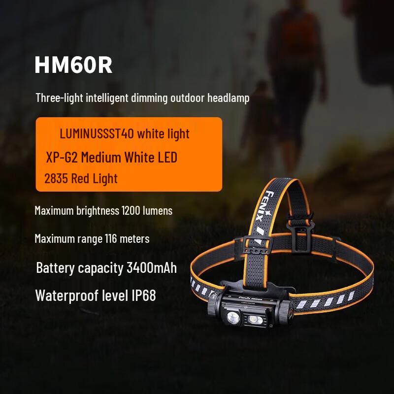 

Fenix HM60R Rechargeable Trail Running Headlamp