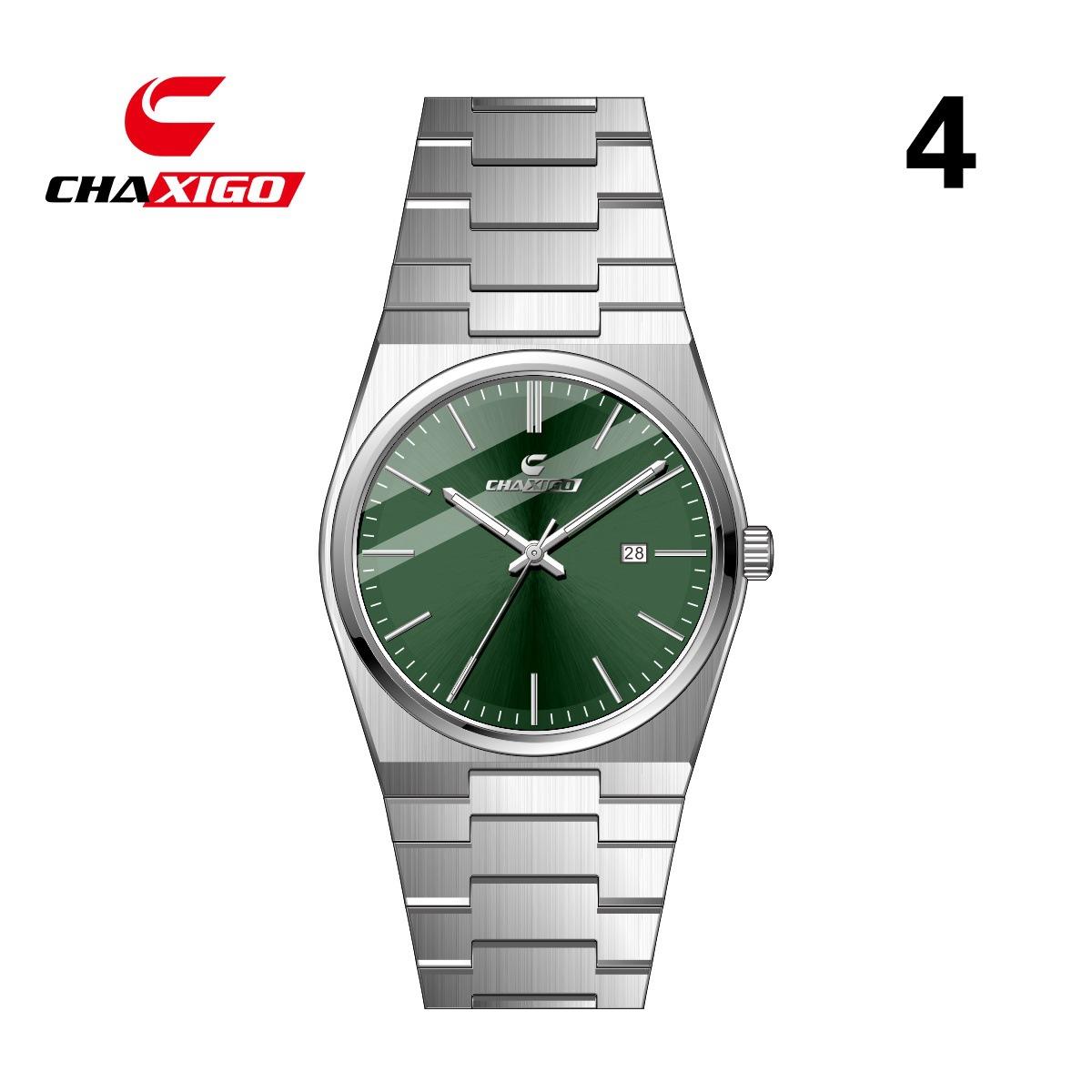 

Часы кварцевые CHAXIGO ультратонкие мужские часы водонепроницаемые календарь