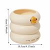 Cartoon Design Duck-Shaped Desk Organizer Ice Cream Theme Storage Bucket  Student Use