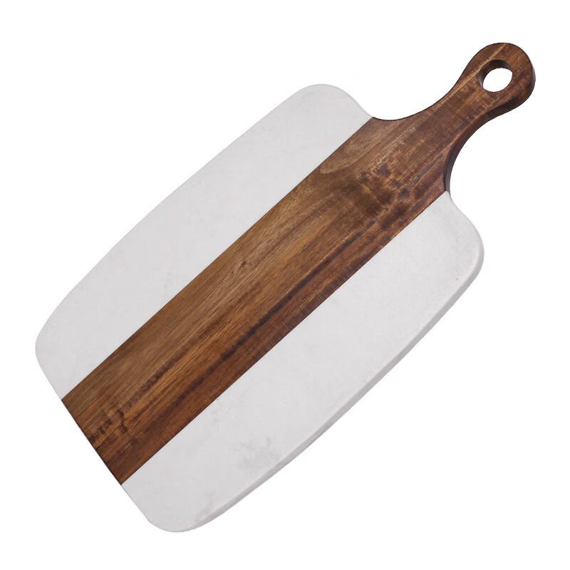 Wutuo Marble & Acacia Wood Paddle Cutting Board