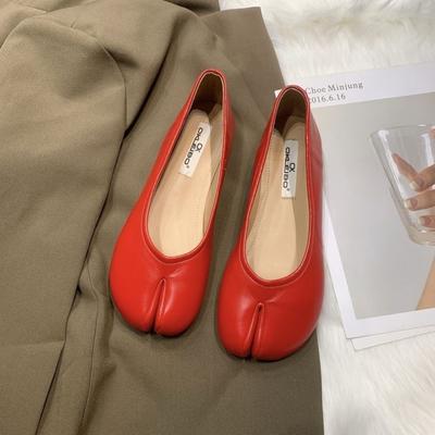 Women's Summer Footwear Yellow Shoes For Woman 2025 Cute Moccasins Red Kawaii Luxury Leather Casual Wholesale Non Slip On Sale A