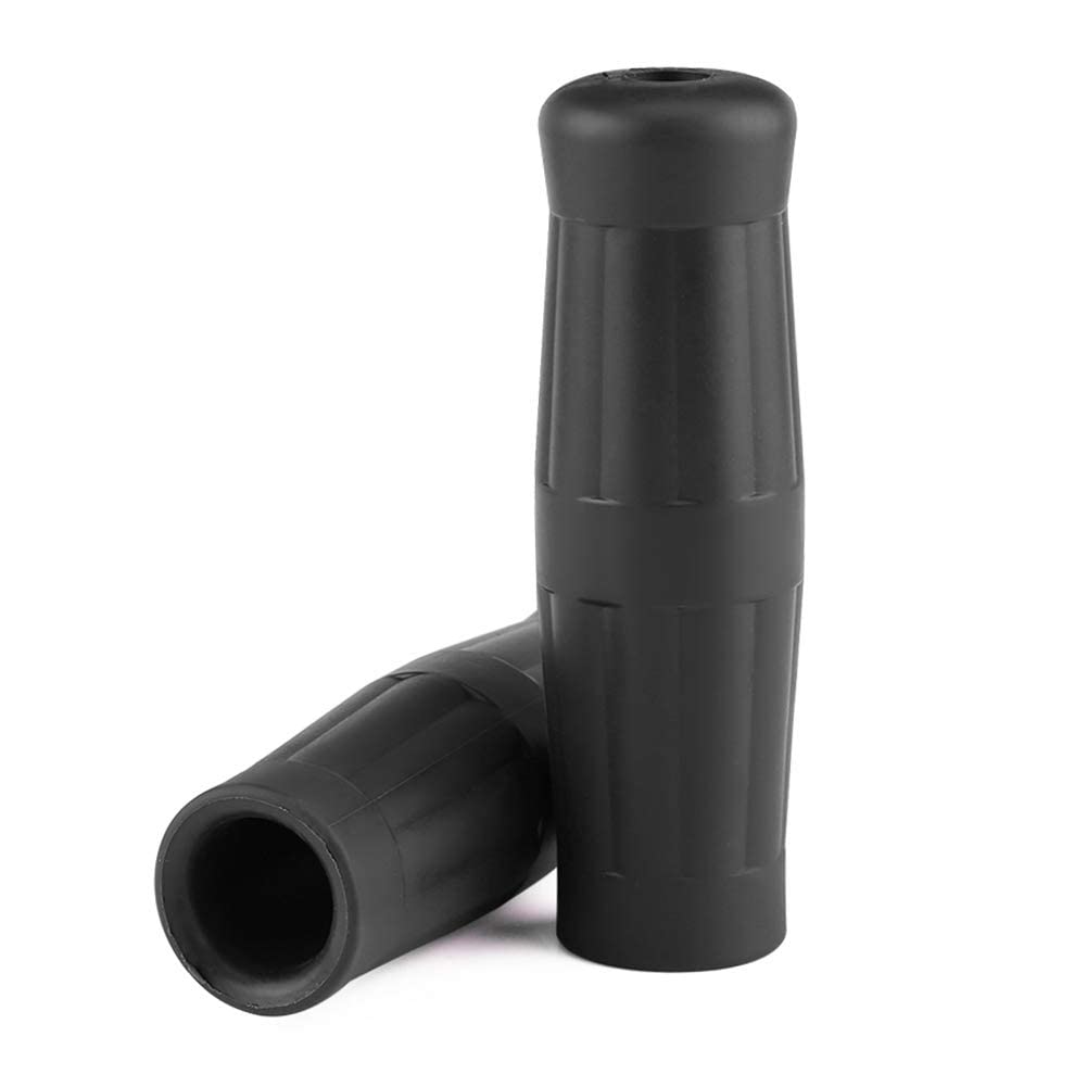 1"-7/8" Motorcycle Handlebar Grips Handlebars Non-Slip Rubber Vintage Cola Bottle Design 1 Pair (Left