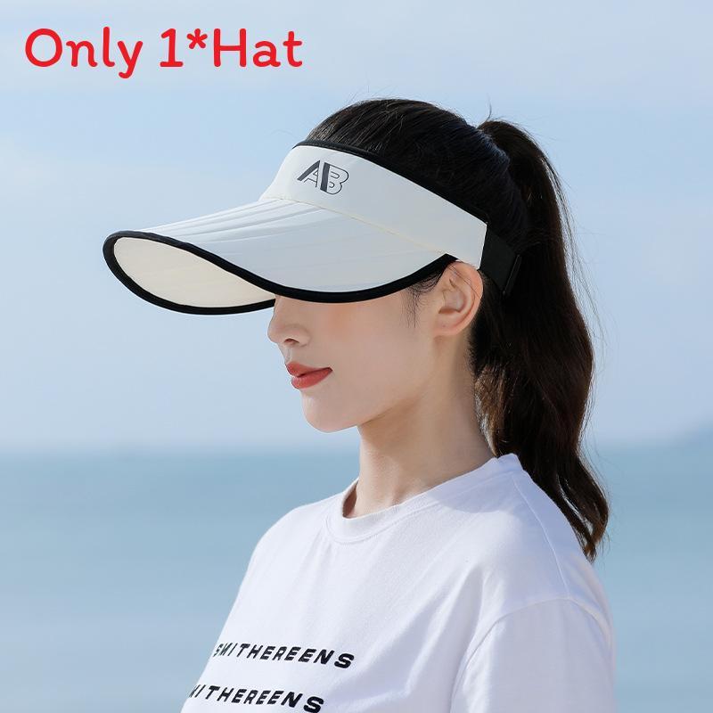 Summer Sun Protection Cap For Women With Wide Brim Breathable Cotton Polyester Outdoor Beach Hat