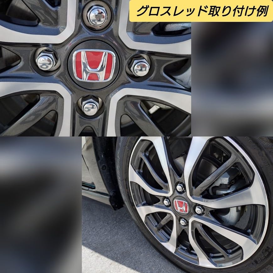 F&S Honda N-BOX Custom Custom Turbo JF5 JF6 Genuine Wheel Emblem Center Cap Sticker Custom Sheet Pre-Cut Sheet (Gloss Blue)