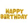Happy Birthday Aluminum Balloon Letter Decorations