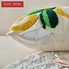 1PC Nuan Series Versatile Floral and Green Leaf Pillowcase 3D Embroidered Cushion Cover for Sofa Living Room Bedroom Home Decor