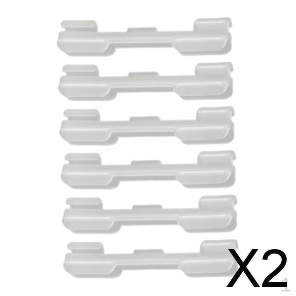 

2x 6 штук Портативные рыболовные аксессуары Легкий зажим для удилища, Ночной зажим на прищепке Прочный