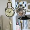 Transparent Pocket Watch Ball Shape Necklace Clock Fashion Vintage Quartz Fob  Jewelry Gifts