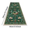 Christmas Rug 200x60cm Non-Slip Washable Soft Floor Mat Christmas Tree Santa Claus Pattern Home Decor Indoor Living Room Carpet