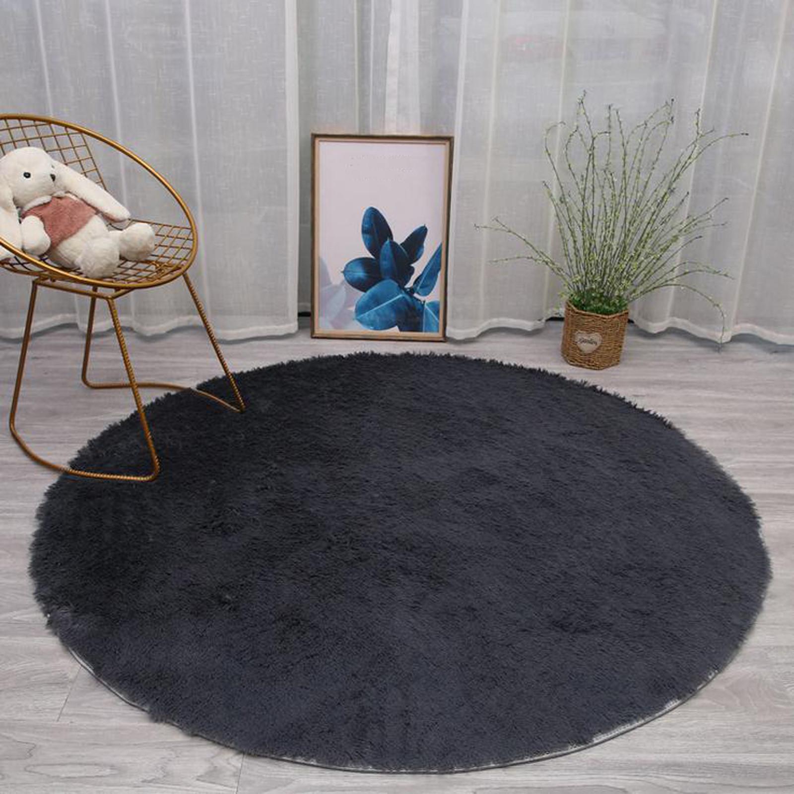 

Шерстяные коврики с имитацией овчины, искусственные нескользящие коврики для спальни, мохнатые коврики серый