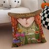 O-Of Green Gables Cushion Cover Throw Pillow Cover Hidden Button Durable Polyester Chair Cushion