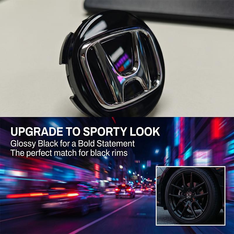 4ks/sada 58mm Krytky středů kol automobilu Kryty nábojů Znak pro Honda Civic Accord Crider City XRV CRV HRV Inspire Fit Odyssey Envix Styling
