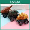 Dinosaurier-Pull-Back-Auto-Spielzeug mit Kunststoff-Dinosaurier-Modell für Kinder zum Spielen und interaktiven Lernen
