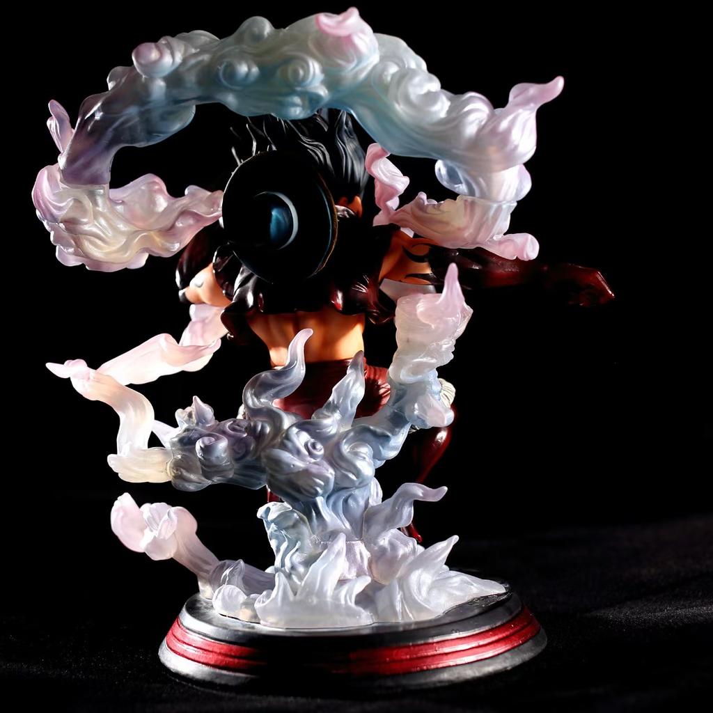 Anime One Piece Figure Model Fourth Gear Luffy Ape King Action Figure Battle Scene Model Pvc Statue Collection Toys Gifts