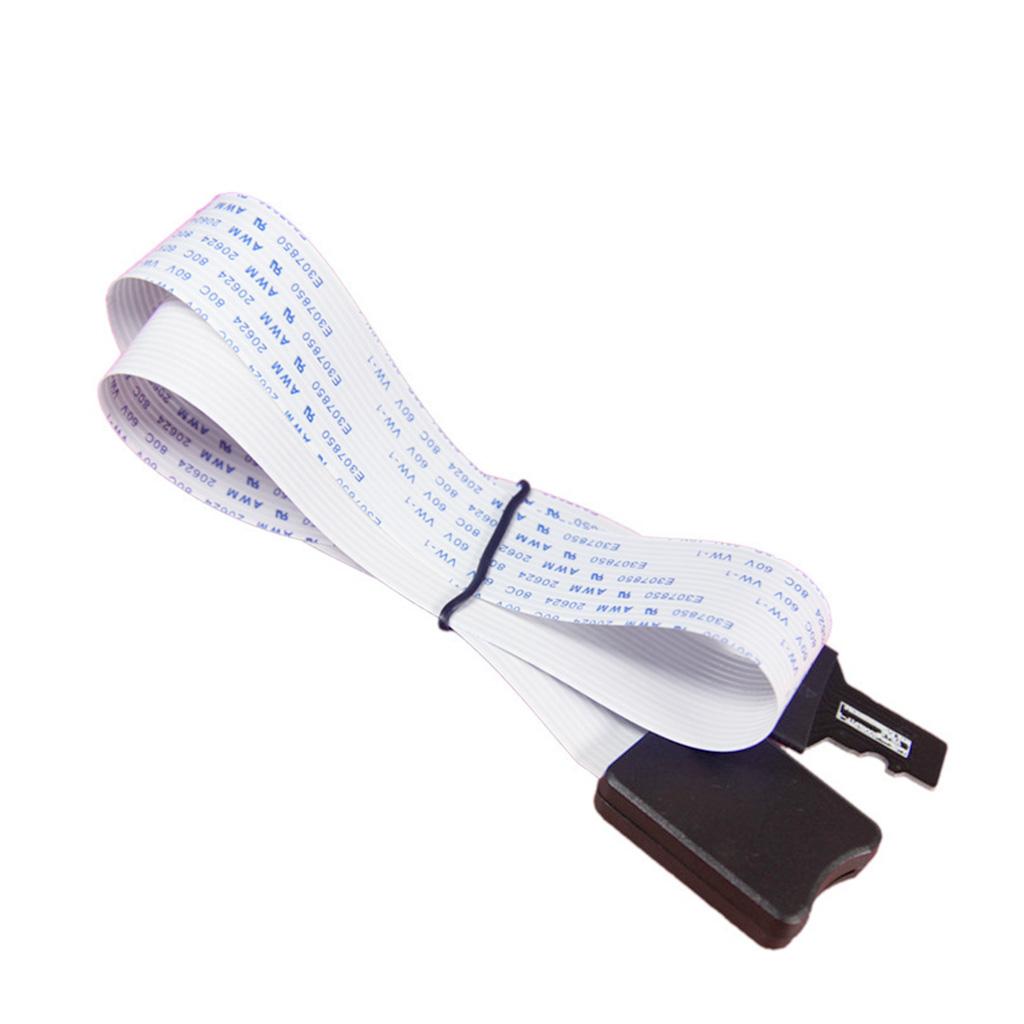 TF Extension Cable for Micr0 SD, High Efficiency Memory Card Extender, 25/48 / 62cm Card Extender Linker Cable