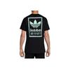 Adidas Originals Trefoil Double-Sided Print Casual Short-Sleeve T-Shirt Men Tops Black DJ2712