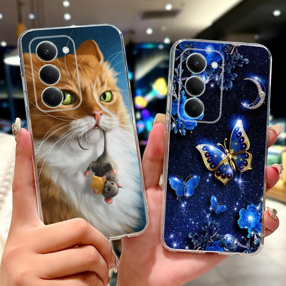 For Xiaomi Redmi 15 5G Case Cute Cat Luxury Painted Cover 6.9'' Soft Slim Phone Case For Xiaomi Redmi 15 Redmi15 4G Fundas Coque
