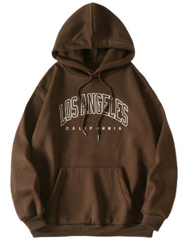Casual Sports Sweater Fleece Hooded Sports Sweater Women's Large Size Autumn and Winter Models